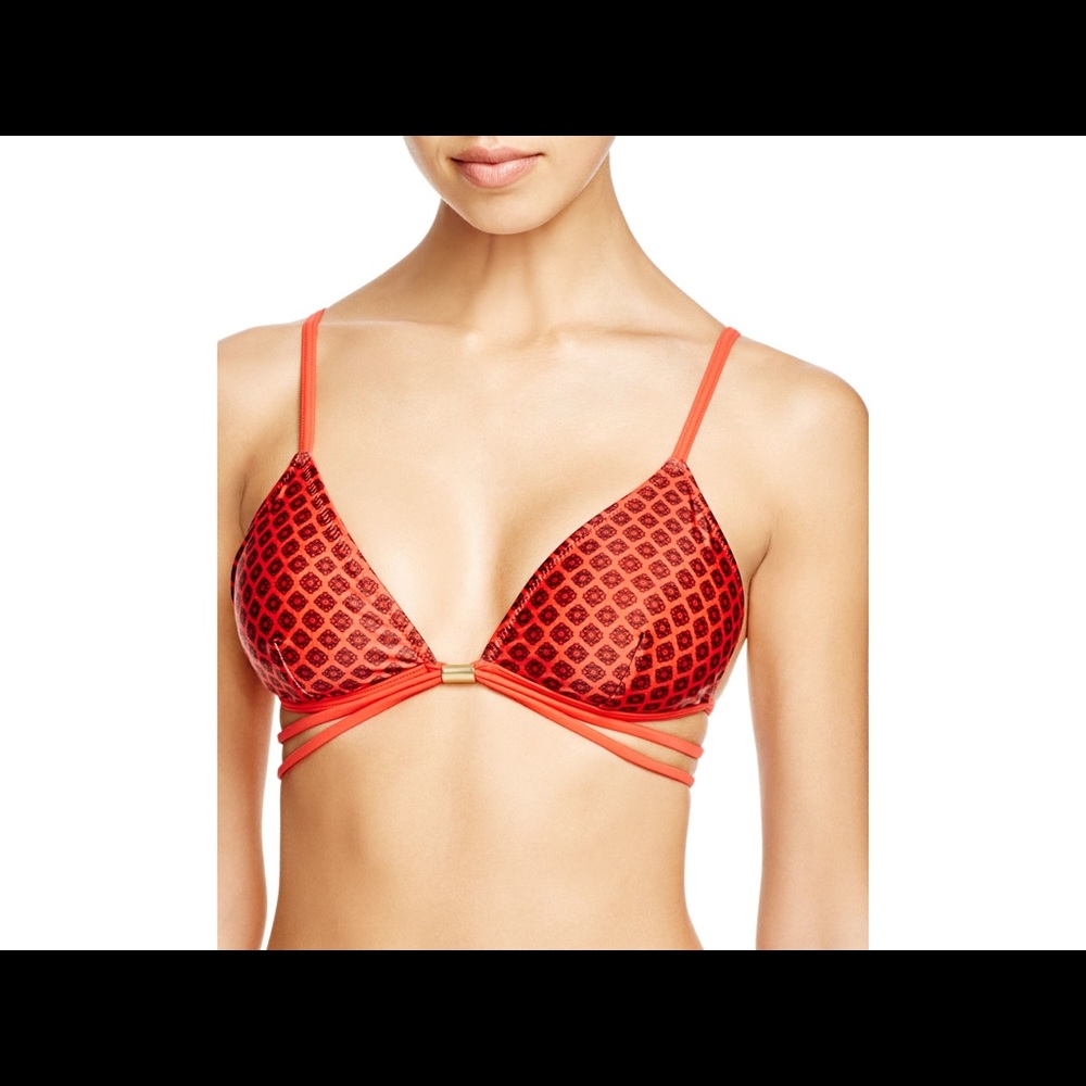 NWT MinkPink Rosewater Triangle Bikini Top